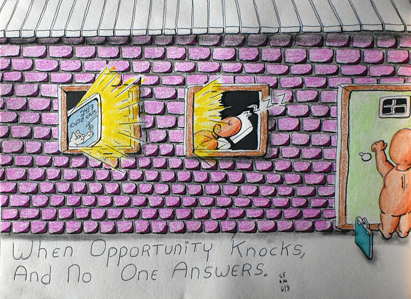 Image showing an art piece called When Opportunity Knocks, And No One Answers by David Mielcarek on 20250608