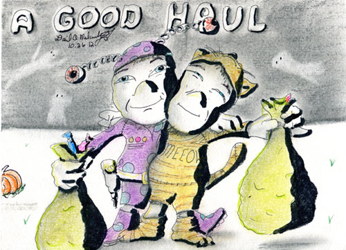 Image showing an art piece called A Good Haul by David Mielcarek on 20121026