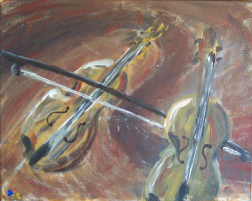 Image showing an art piece called Violin Duet by David Mielcarek on 20080000