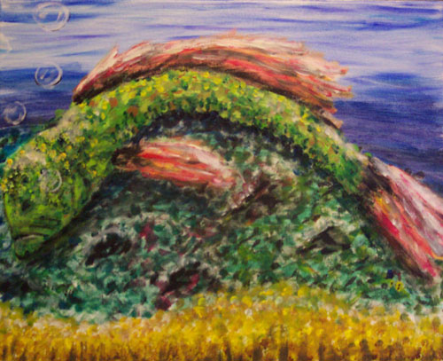 Image showing an art piece called Sleeping Fish by David Mielcarek on 20080000