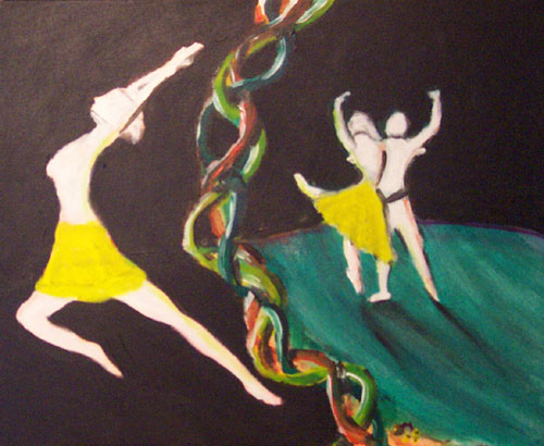 Image showing an art piece called Ballet Dancers by David Mielcarek on 20080000