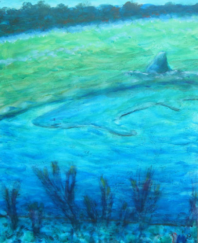 Image showing an art piece called Watching The Shark by David Mielcarek on 20080000