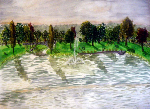 Image showing an art piece called Lake Sacajawea by David Mielcarek on 20080000