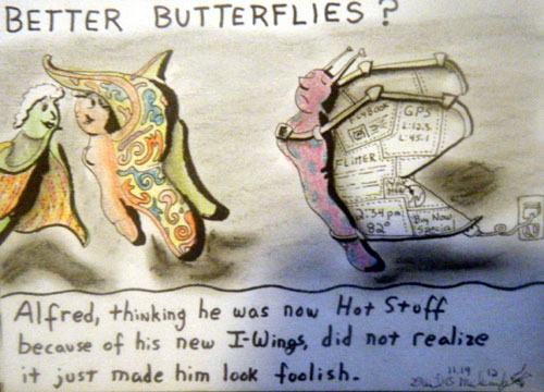 Image showing an art piece called Better Butterflies by David Mielcarek on 20121119
