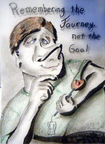 Image showing an art piece called Remembering The Journey, Not The Goal by David Mielcarek on 20130122