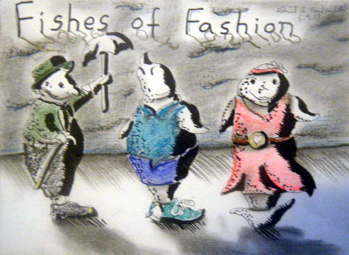 Image showing an art piece called Fishes Of Fashion by David Mielcarek on 20130509