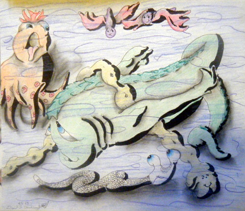 Image showing an art piece called Water Creatures by David Mielcarek on 20130401