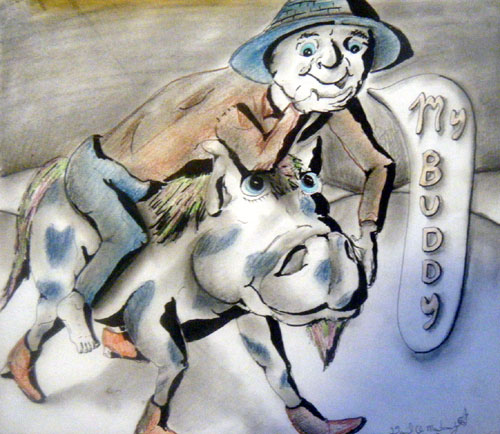 Image showing an art piece called My Buddy by David Mielcarek on 20130222
