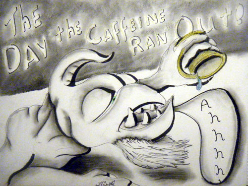 Image showing an art piece called The Day The Caffeine Ran Out by David Mielcarek on 20131205