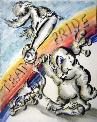 Image showing an art piece called Team Pride by David Mielcarek on 20140115