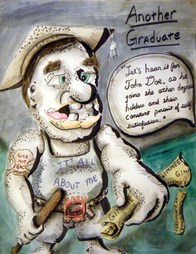 Image showing an art piece called Another Graduate by David Mielcarek on 20140204