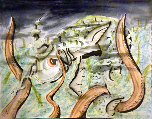 Image showing an art piece called King Fish by David Mielcarek on 20140206