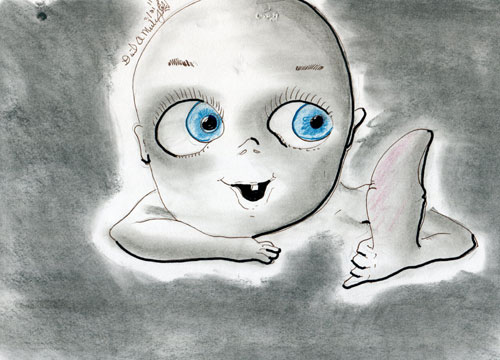 Image showing an art piece called A Okay Baby by David Mielcarek on 20110321