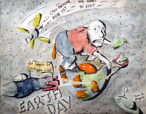 Image showing an art piece called Earth Day by David Mielcarek on 20140424