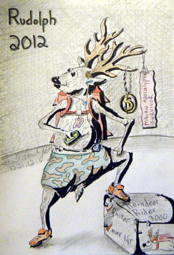 Image showing an art piece called Rudolph 2012 by David Mielcarek on 20121221