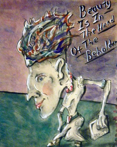 Image showing an art piece called Beauty Is In The Hand Of The Beholder by David Mielcarek on 20141110