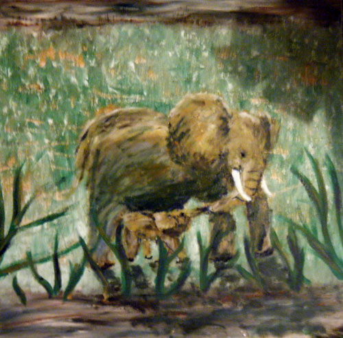 Image showing an art piece called Diana's Elephant by David Mielcarek on 20141214