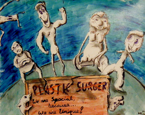 Image showing an art piece called Plastic Surgery by David Mielcarek on 20141218