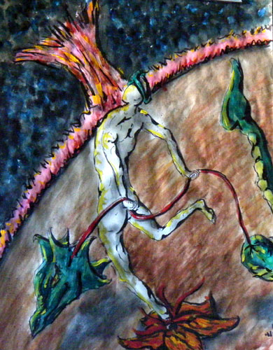 Image showing an art piece called Becoming A Dragon by David Mielcarek on 20150417