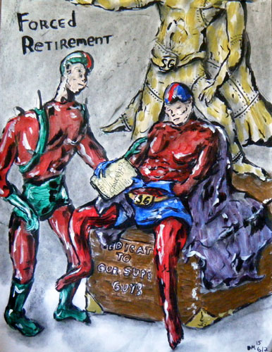 Image showing an art piece called Forced Retirement by David Mielcarek on 20150602